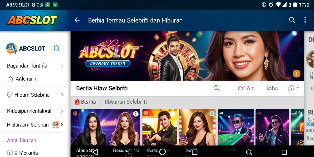 Antarmuka aplikasi ABCSLOT yang modern dan informatif.