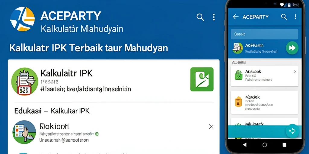 Tampilan antarmuka ACEPARTY yang intuitif dan fungsional.