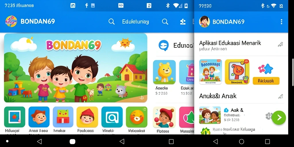 Antarmuka BONDAN69 yang ramah anak untuk edukasi menyenangkan.