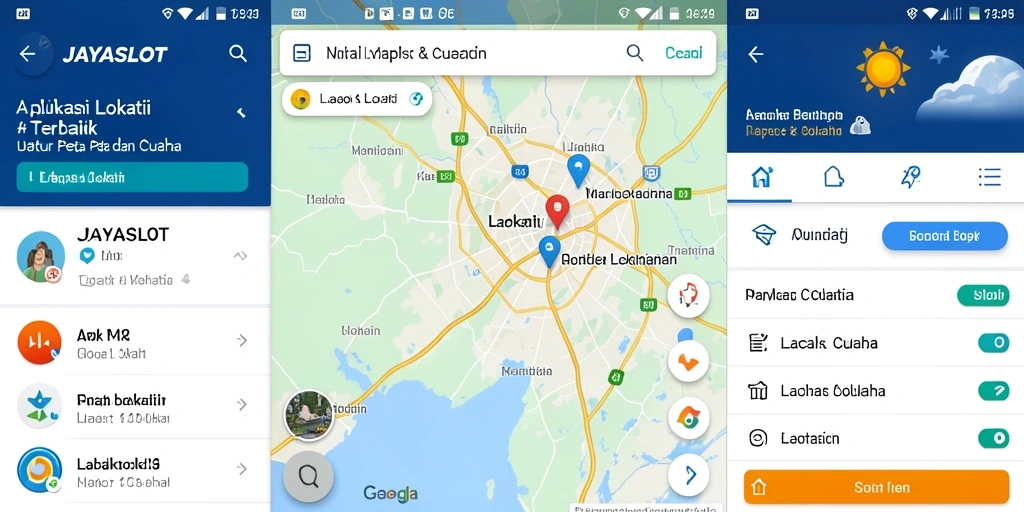 Tampilan antarmuka JAYASLOT dengan fungsi pelacakan lokasi yang efisien.