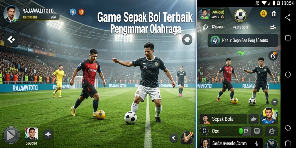 Antarmuka menarik dari game sepak bola RAJAWALITOTO yang penuh aksi.